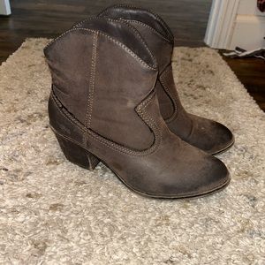 Brown booties
